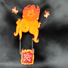 Load image into Gallery viewer, Summoning Cthulhu Enamel Pin SET LIMITED EDITION