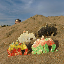 Load image into Gallery viewer, Our Limited Edition 'Gods Invasion' Enamel Pins - Unique Variations with Hard Enamel and Gold Plating - 3 Inches - Four Color Options - Perfect for Collectors and Gifting - Back Stamp and Secure Attachment - Order Now!