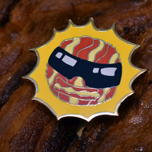 Load image into Gallery viewer, Bacon in the sun Enamel Pin - Hard Enamel Lapel Pin for Pun Lovers