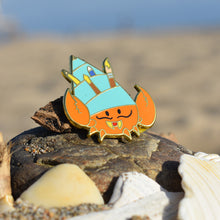 Load image into Gallery viewer, Hyde the Hermit Crab Enamel Pin
