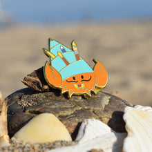 Load image into Gallery viewer, Hyde the Hermit Crab Enamel Pin