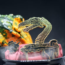 Load image into Gallery viewer, Lochness Monster Limited Edition Pin Sets - Soft Enamel with Epoxy - Collect Before They Disappear - 3-inch Size - Backstamp and Laser Numbering - Includes Matching Vinyl Sticker - Various Designs and Metal Plating - Full Glow, Glitter, and Specialty Options - Order Now