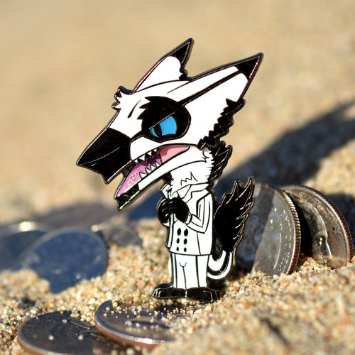 Interactive Boss Enamel Pin