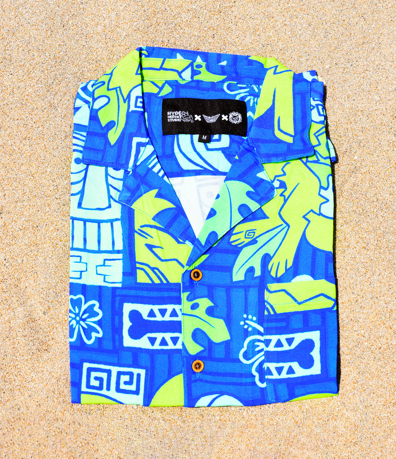 Tiki Mutt Viscose Hawaiian Shirt | Boss Monsta x Cool Koinu Collaboration