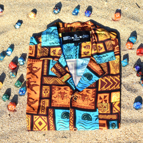 Bold Kobold X Hyde Hermit Studio Collaboration Tiki shirt