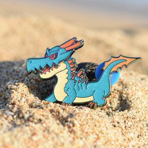 Interactive Lagiacrus Enamel Pin