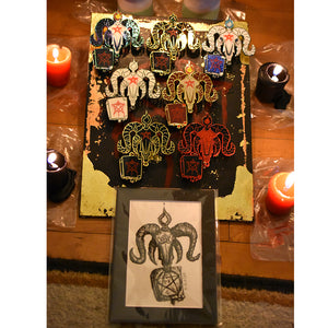 666 Baphomet Pin Set