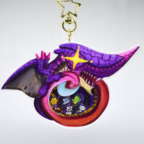 Purple Dragon Stealer Shaker Charm