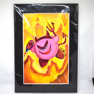 Devil Kirby Traditional Art
