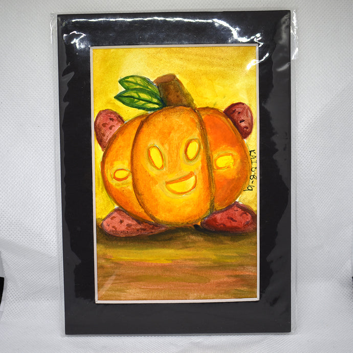 Pumpkin Kirby Traditional Art
