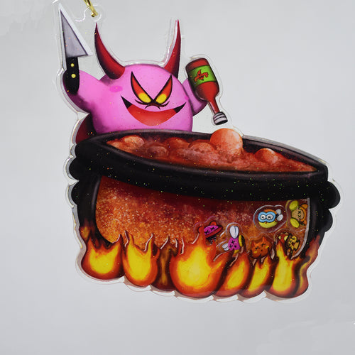 Evil Kirby Shaker Charm