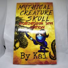 Load image into Gallery viewer, Mythical Creature Skull Sketchtober 2019 Edition Book
