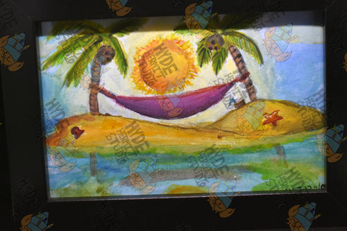 Palm Tree Smiling Traditional Art