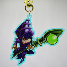 Load image into Gallery viewer, Warped Holographic Toon Dark wizard Charm
